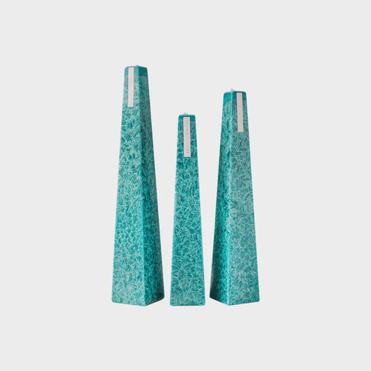 Living Light Icicle Candle Ocean Sage Small (Aqua)