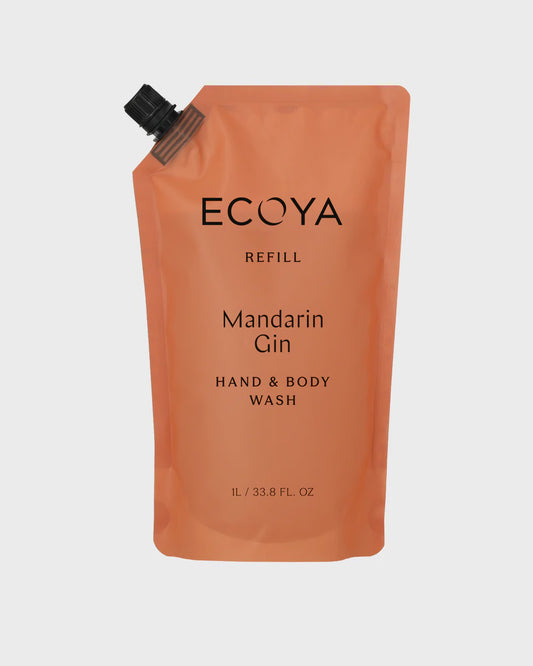 Ecoya Hand & Body Wash REFILL - Mandarin Gin