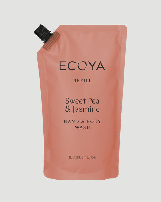 Ecoya Hand & Body Wash REFILL - Sweet Pea & Jasmine