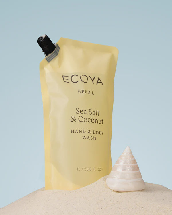 Ecoya Hand & Body Wash Refill - Sea Salt & Coconut