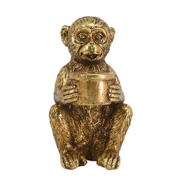 Le Monde Monkey Taper Candle Holder Tail Up
