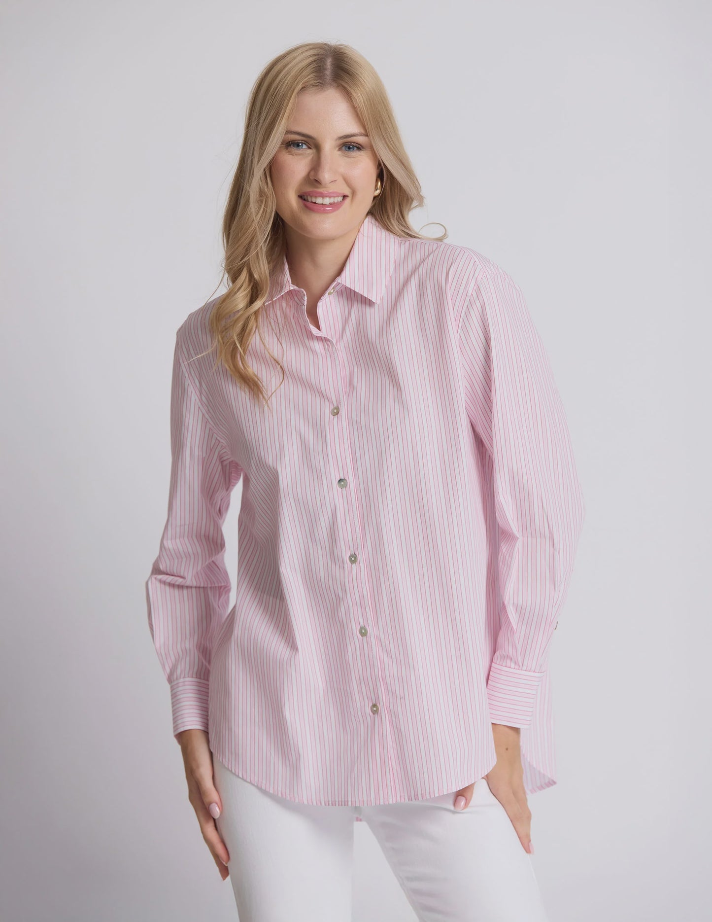 Stella + Gemma Summer Shirt - Strawberry Macaron