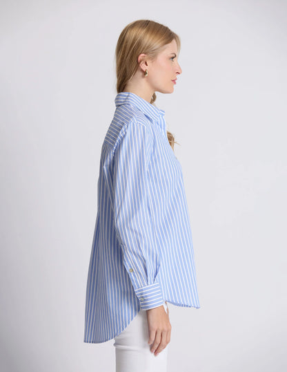 Stella + Gemma Summer Shirt - Blueberry Macaron
