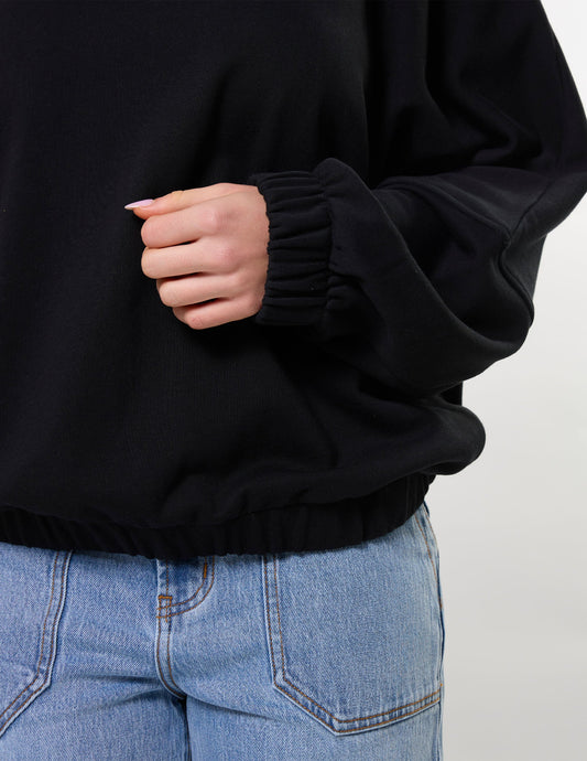 Stella + Gemma Bubble Sweat - Black
