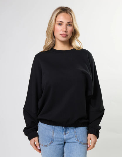 Stella + Gemma Bubble Sweat - Black