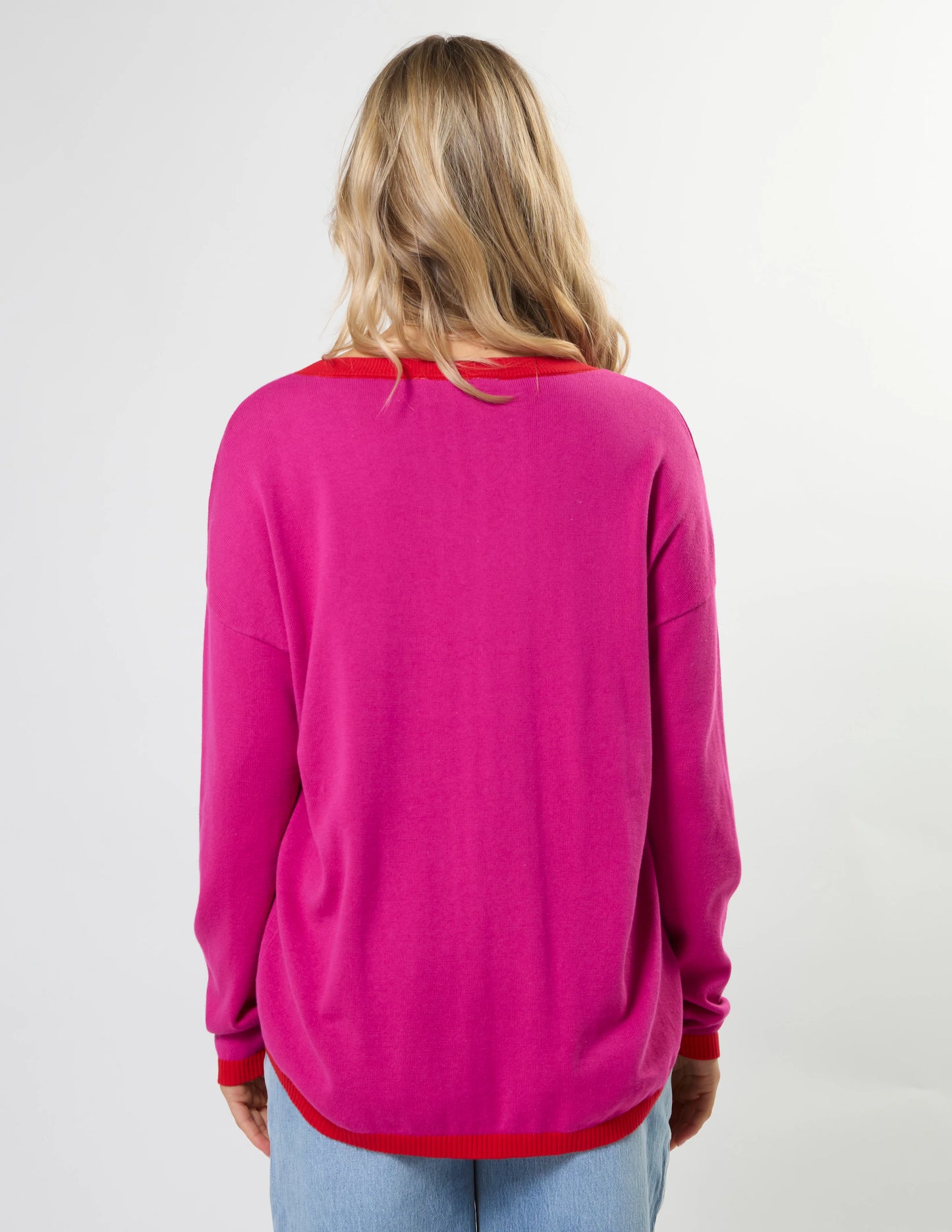 Stella + Gemma Street Pocket Jumper - Crimson Crush