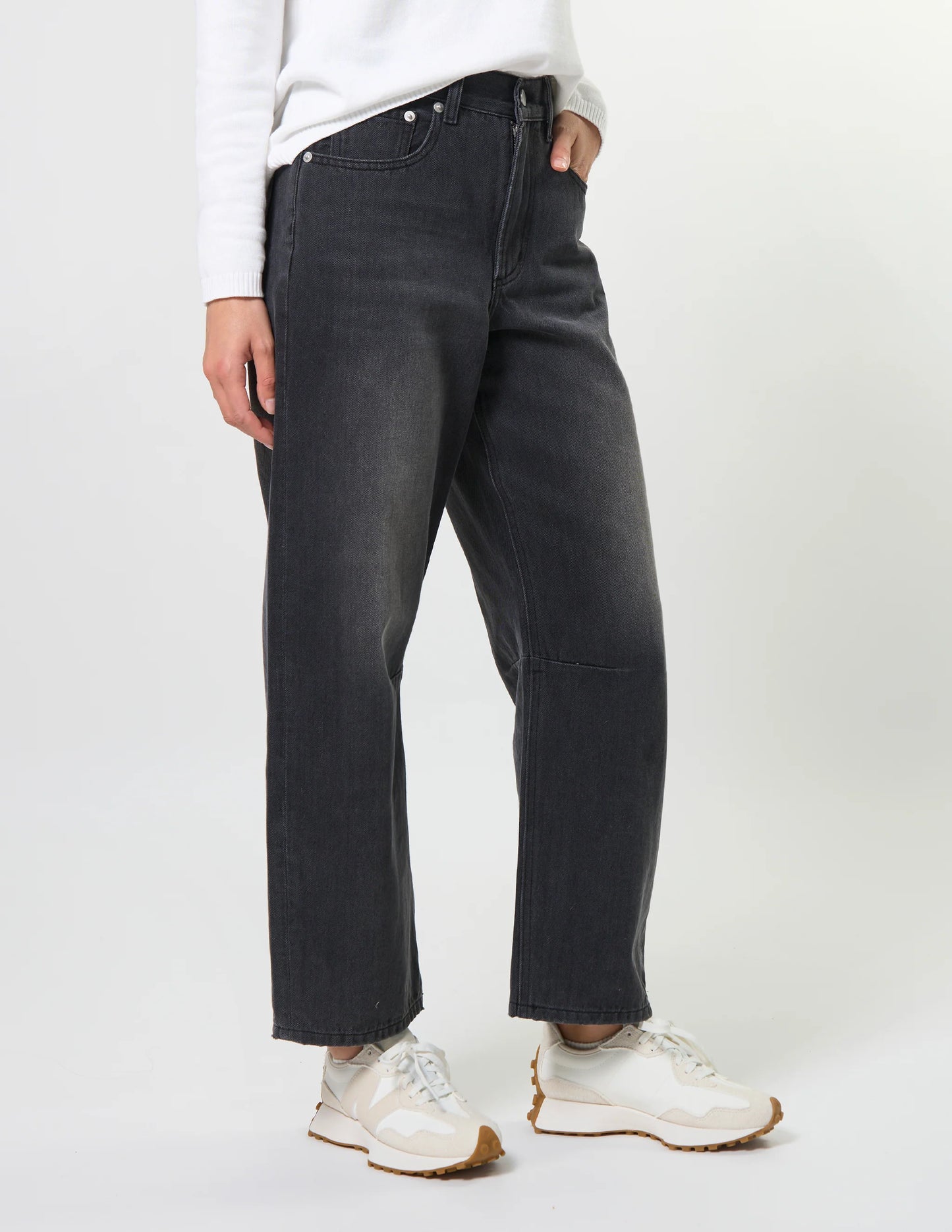 Stella + Gemma Carson Barrel Jean - Slate Grey