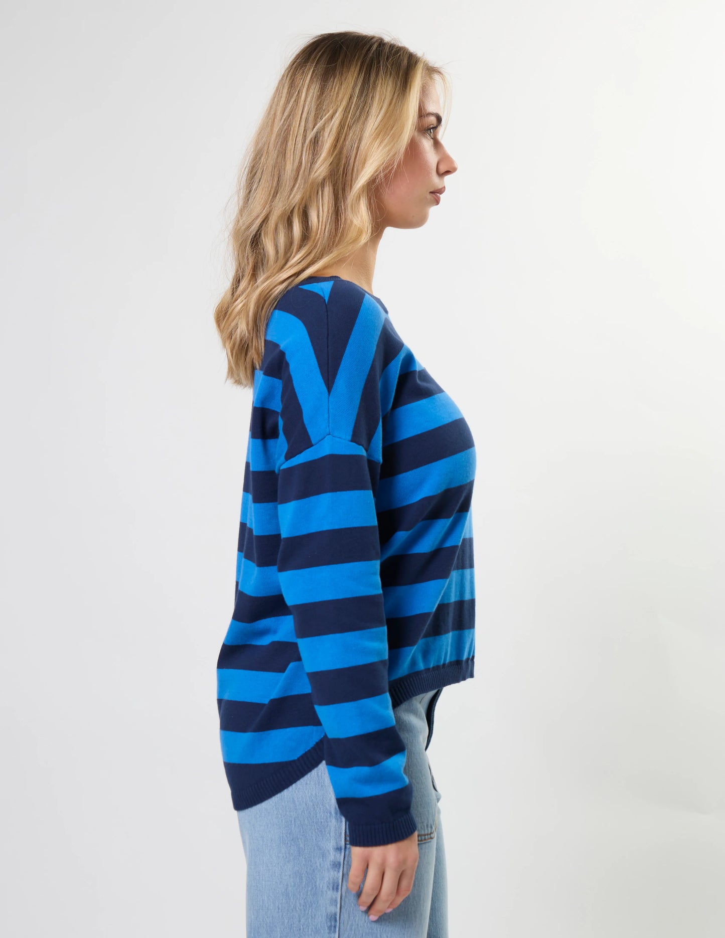 Stella + Gemma Street Pocket Jumper - Oceanic
