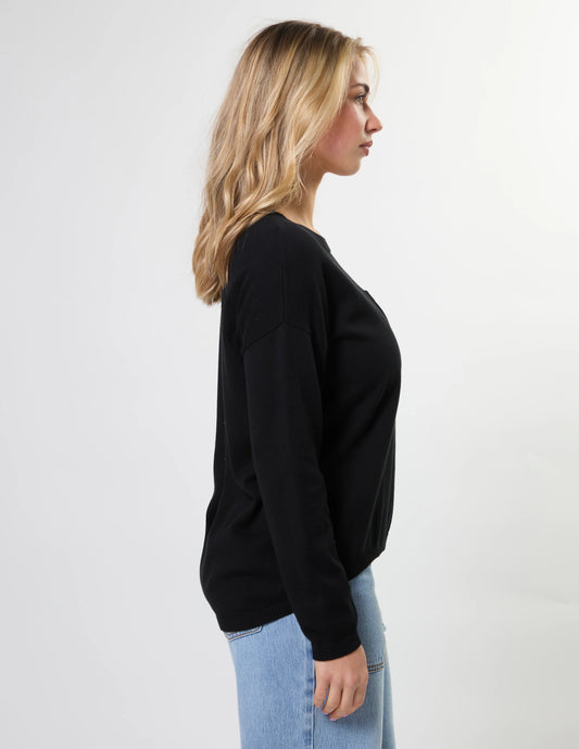 Stella + Gemma Street Pocket Jumper - Black