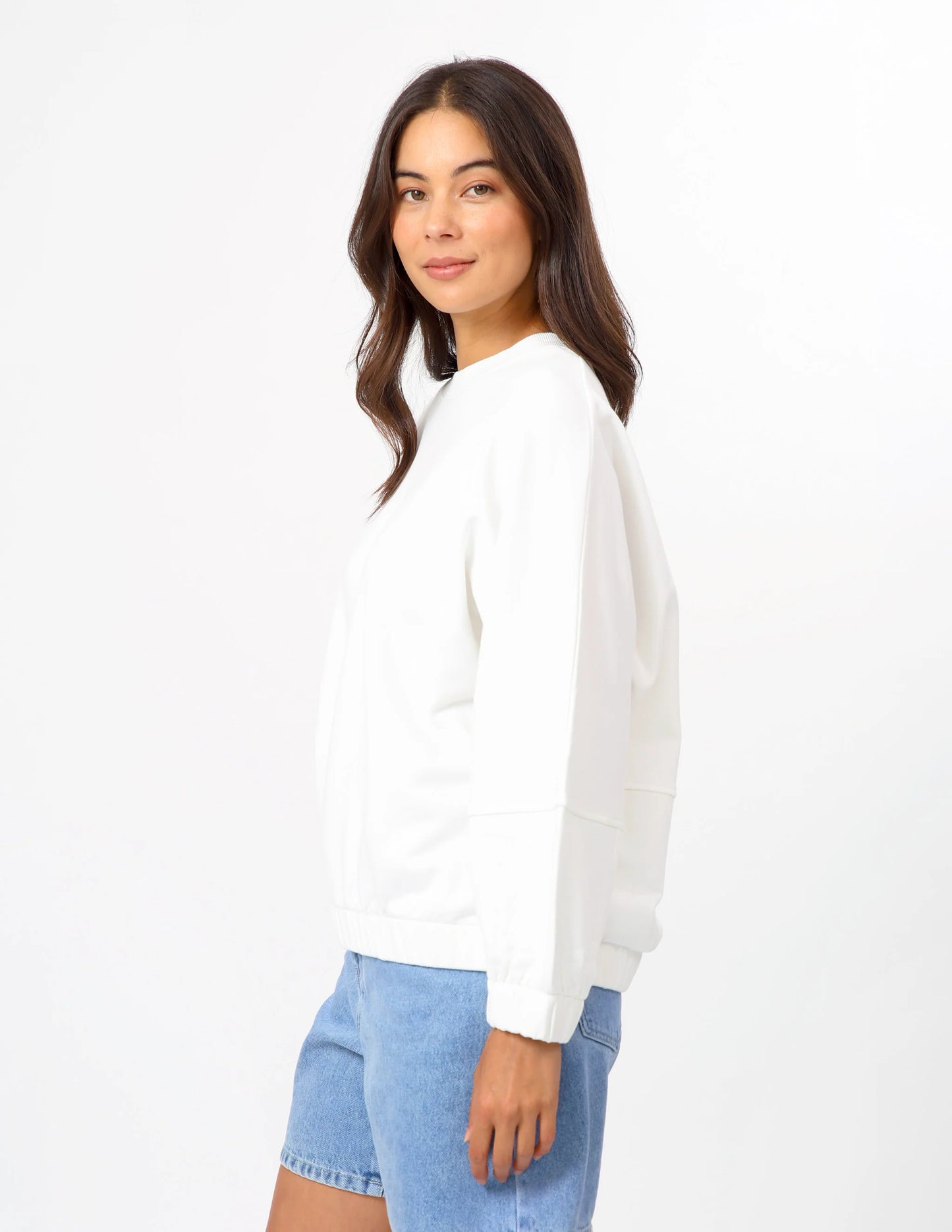 Stella + Gemma Bubble Sweater - White