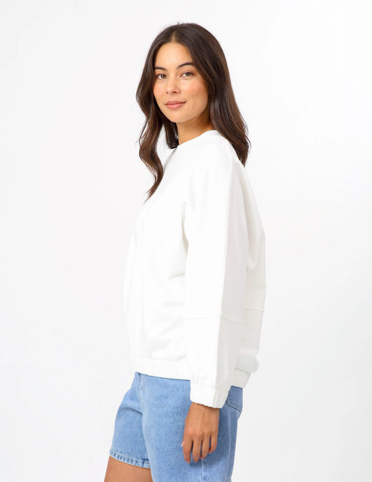 Stella + Gemma Bubble Sweater - White
