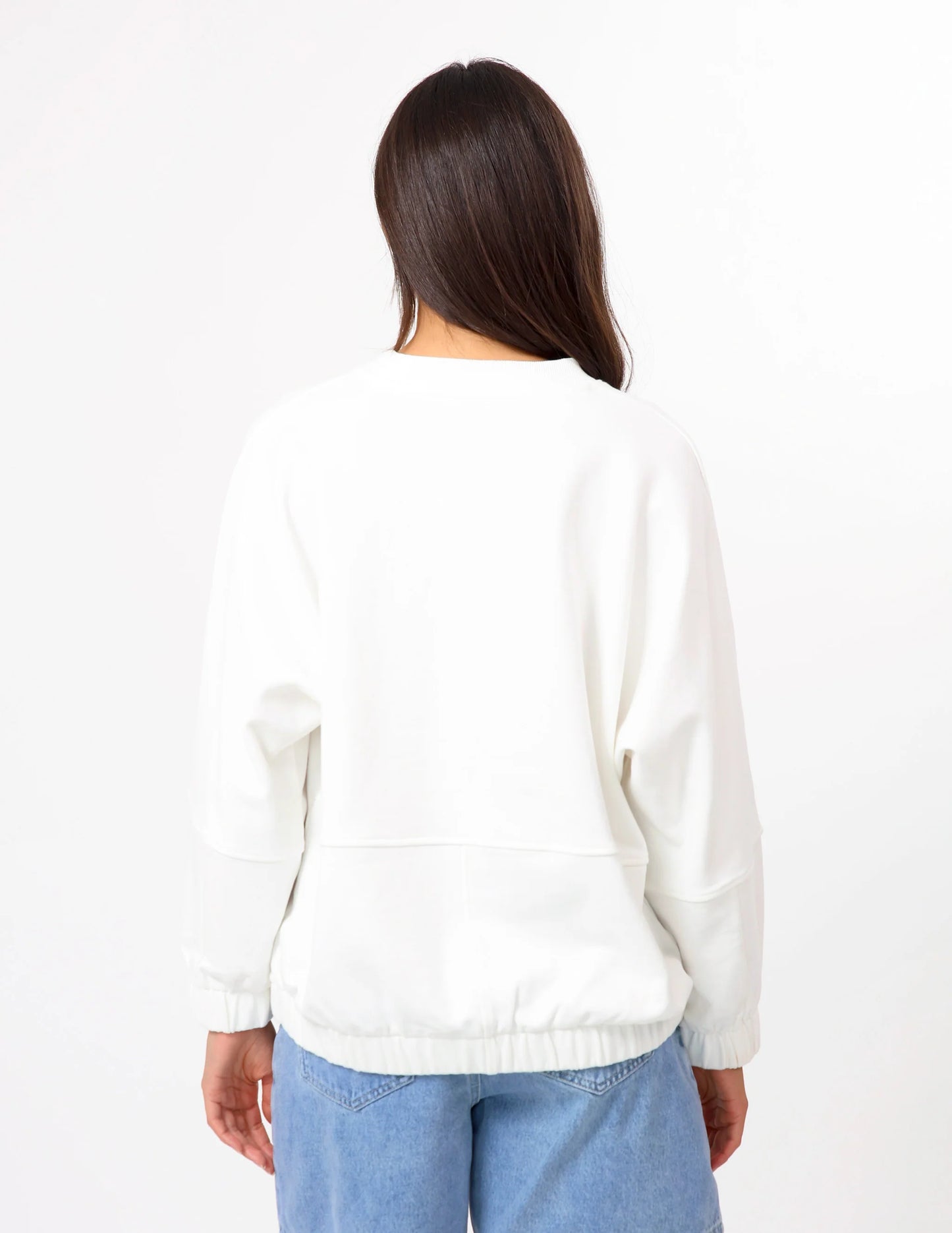 Stella + Gemma Bubble Sweater - White