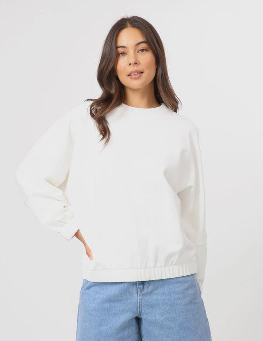 Stella + Gemma Bubble Sweater - White