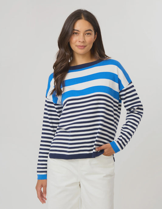 Stella + Gemma High Street Jumper - Cobalt/Navy