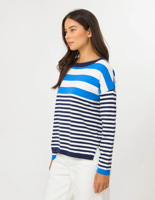 Stella + Gemma High Street Jumper - Cobalt/Navy