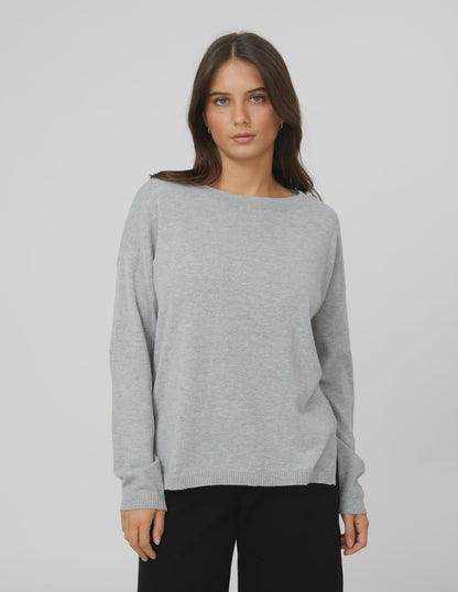 Stella + Gemma High Street Jumper - Grey Marle