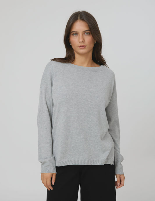 Stella + Gemma High Street Jumper - Grey Marle