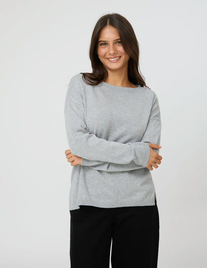 Stella + Gemma High Street Jumper - Grey Marle
