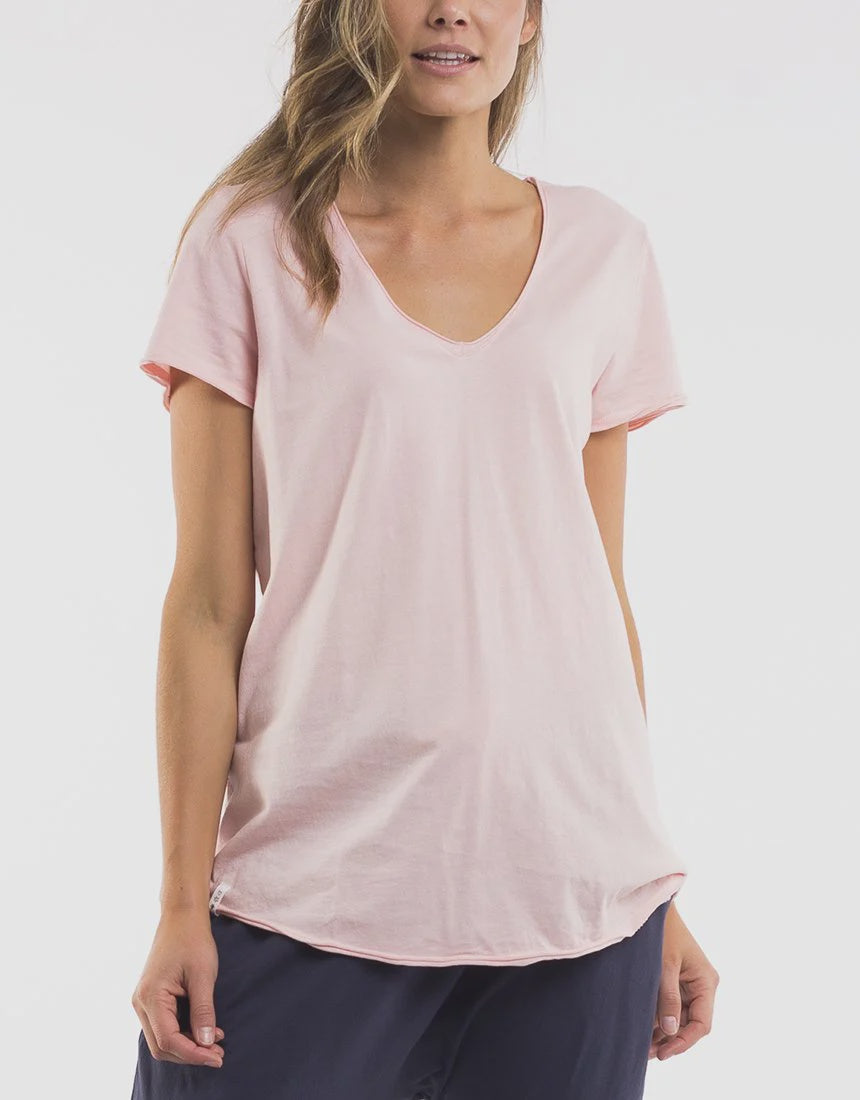 Elm Fundamental Vee Tee - Pink – Marigolds