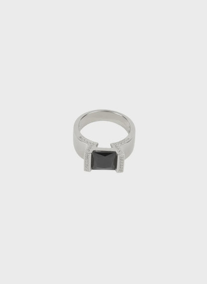 Federation Engage Me Ring - Silver/Black
