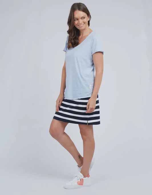 Elm Fundamental Vee Tee - Sky