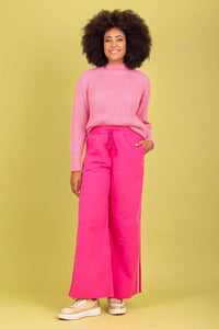 Charlo Giselle Cotton Pant Pink