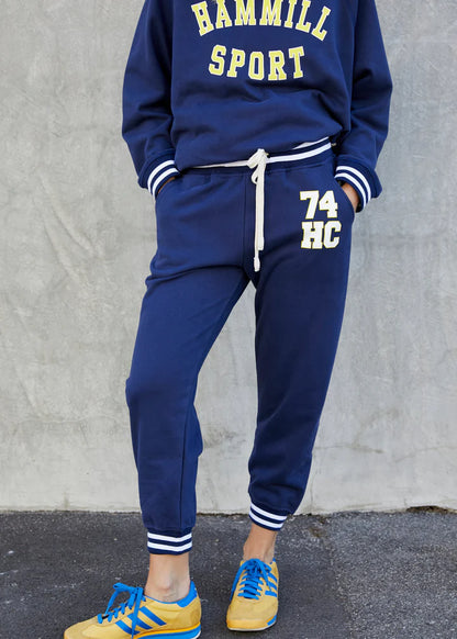 Hammill & Co 74 Sport Trackpant - Navy/Yellow