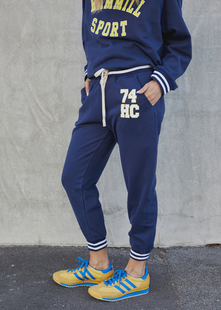 Hammill & Co 74 Sport Trackpant - Navy/Yellow