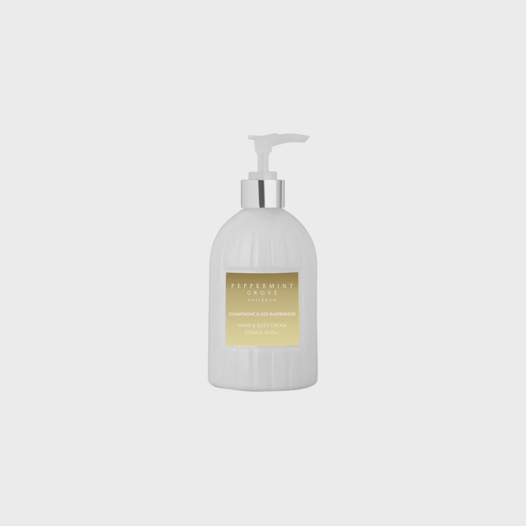 Peppermint Grove Hand & Body Cream - Champagne & Red Raspberries