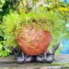 Linen & More Hare Feet Up Pot Set of 3 - Aged