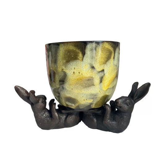 Linen & More Hare Feet Up Pot Set of 3 - Aged