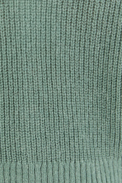 Ivy & Jack Highlight Mohair Blend Crewneck Cardigan - Sage