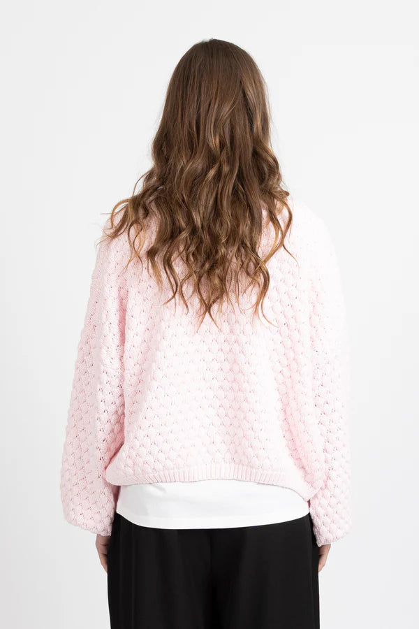 Federation Honeycomb Cardi - Pink