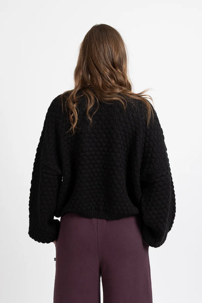 Federation Honeycomb Knit - Black
