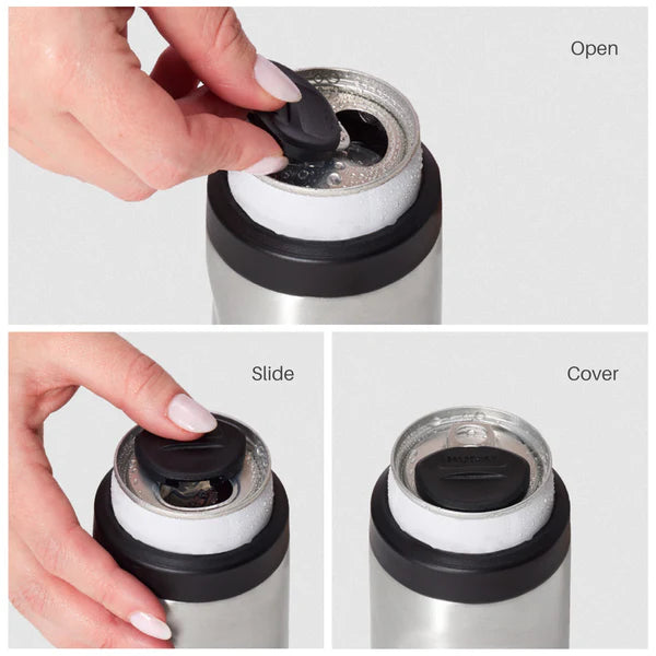 Huski Slim Can Cooler - Stone Grey