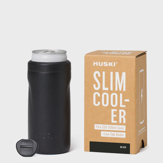 Huski Slim Can Cooler - Black