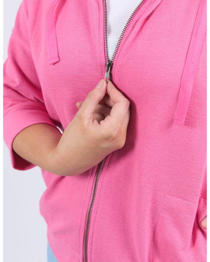 Elm Beachy Zip Hoodie - Aurora Pink