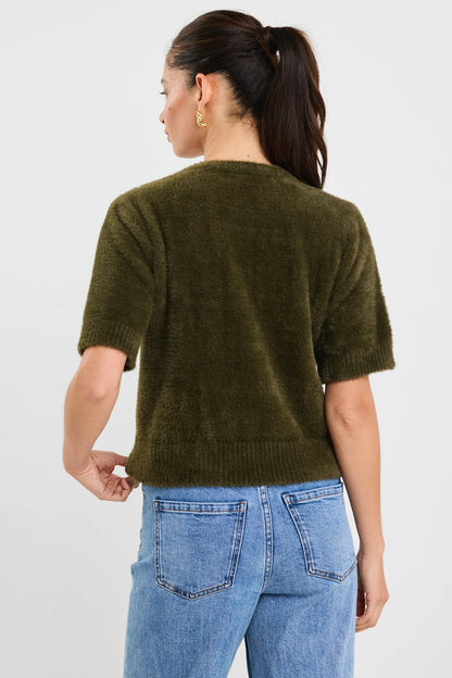 Ivy + Jack Issue Fluffy Soft Knit Tee - Khaki