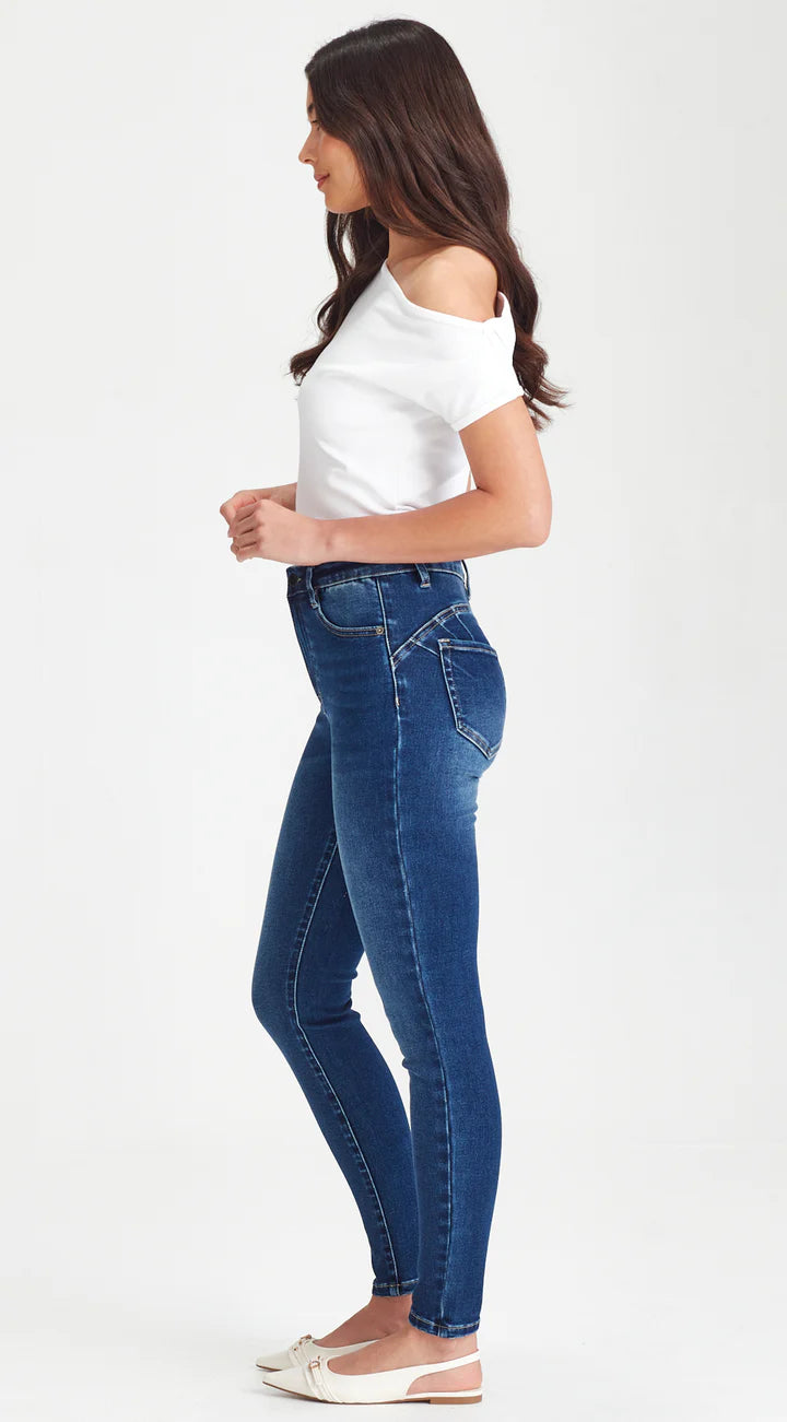 Junkfood  Cheeky Push Up Jeans - Dark Blue