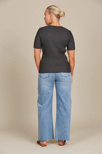 Isle of Mine Juliette Top - Graphite
