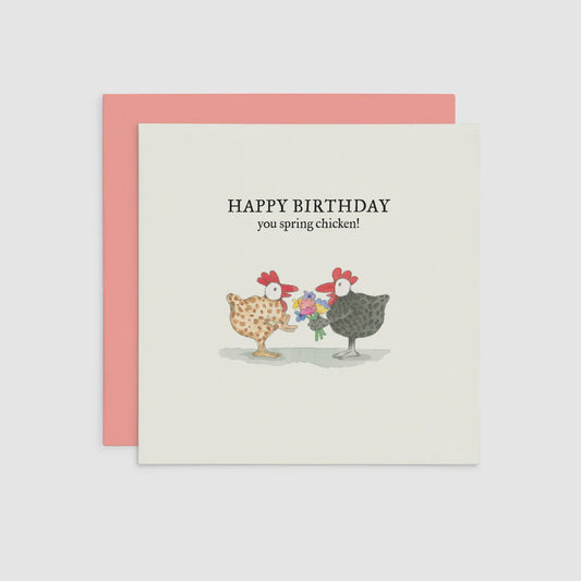 Twigseeds Card Happy Birthday you spring chicken!