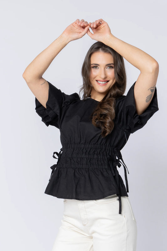 Leila + Luca Royal Top - Black