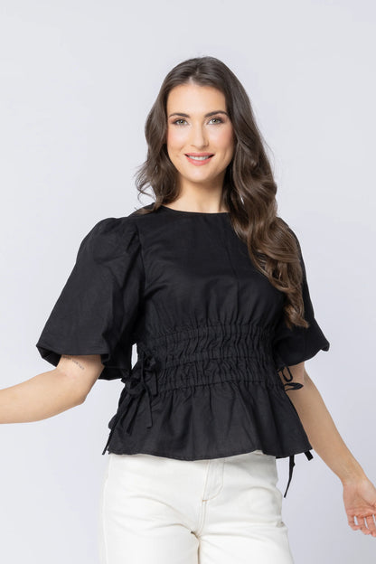 Leila + Luca Royal Top - Black