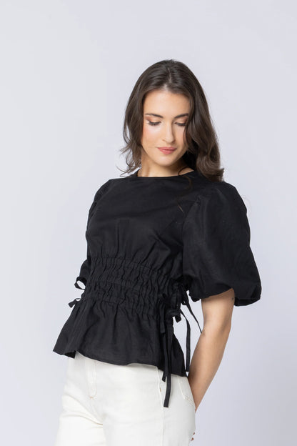 Leila + Luca Royal Top - Black