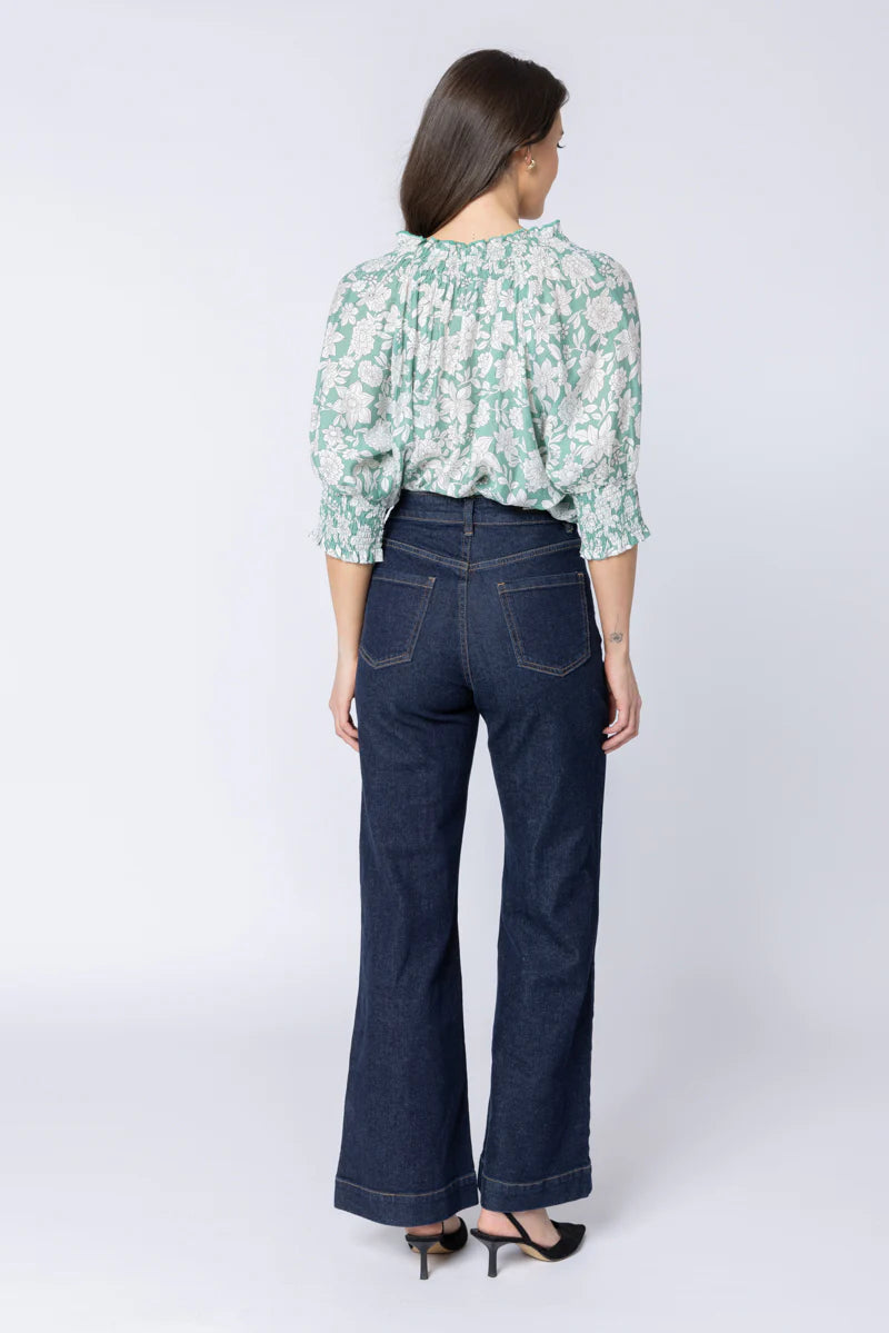 Leila + Luca Encourage Top - Sage Bloom