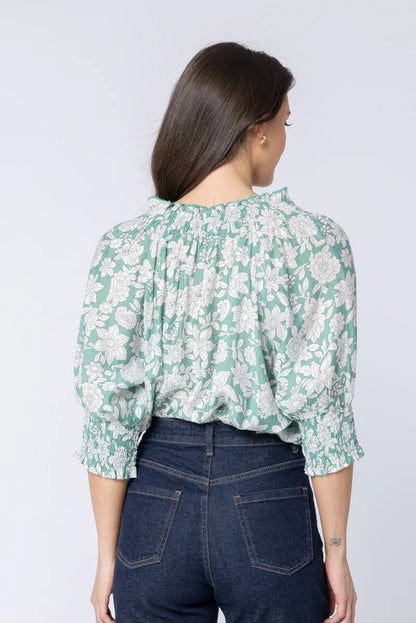 Leila + Luca Encourage Top - Sage Bloom