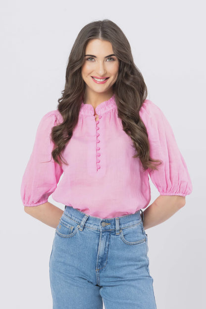 Leila + Luca Nina Blouse - Pink
