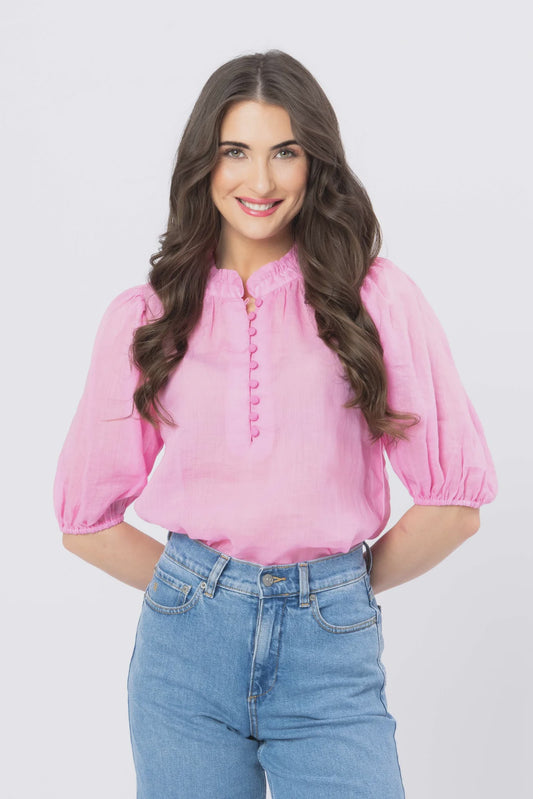Leila + Luca Nina Blouse - Pink