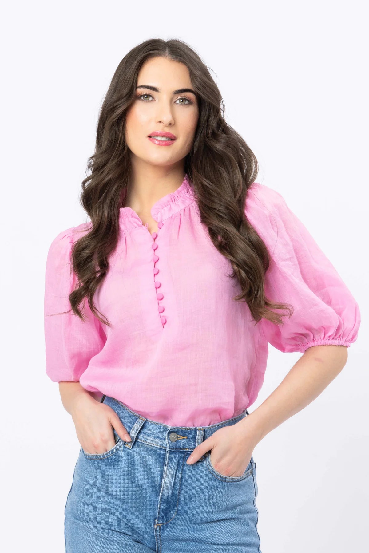 Leila + Luca Nina Blouse - Pink