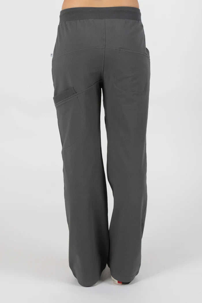 Federation Loose Leg Escape Trackies - Coal/Silver